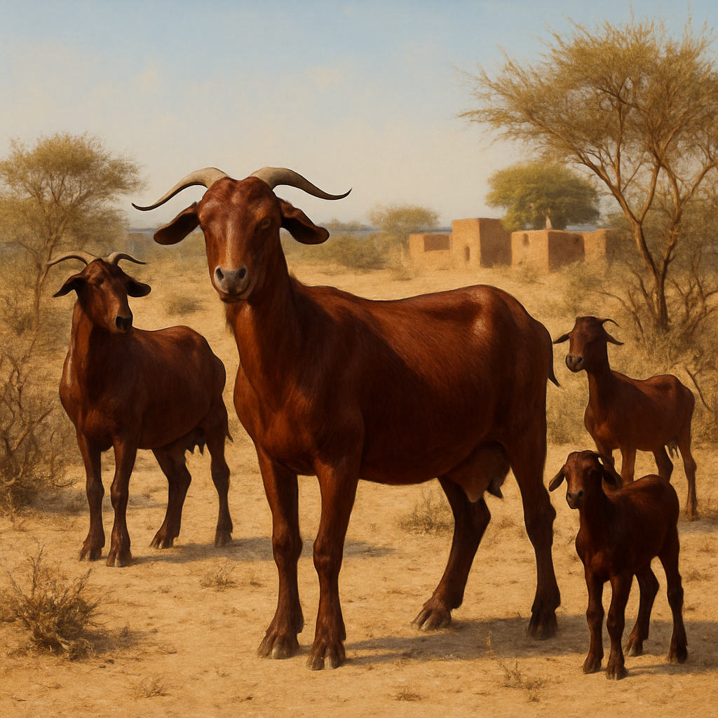 Red Sokoto Goat - Nigeria diamonded painting kits