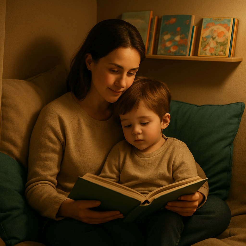 Whispered Stories: A Quiet Moment In The Reading Nook paint by color