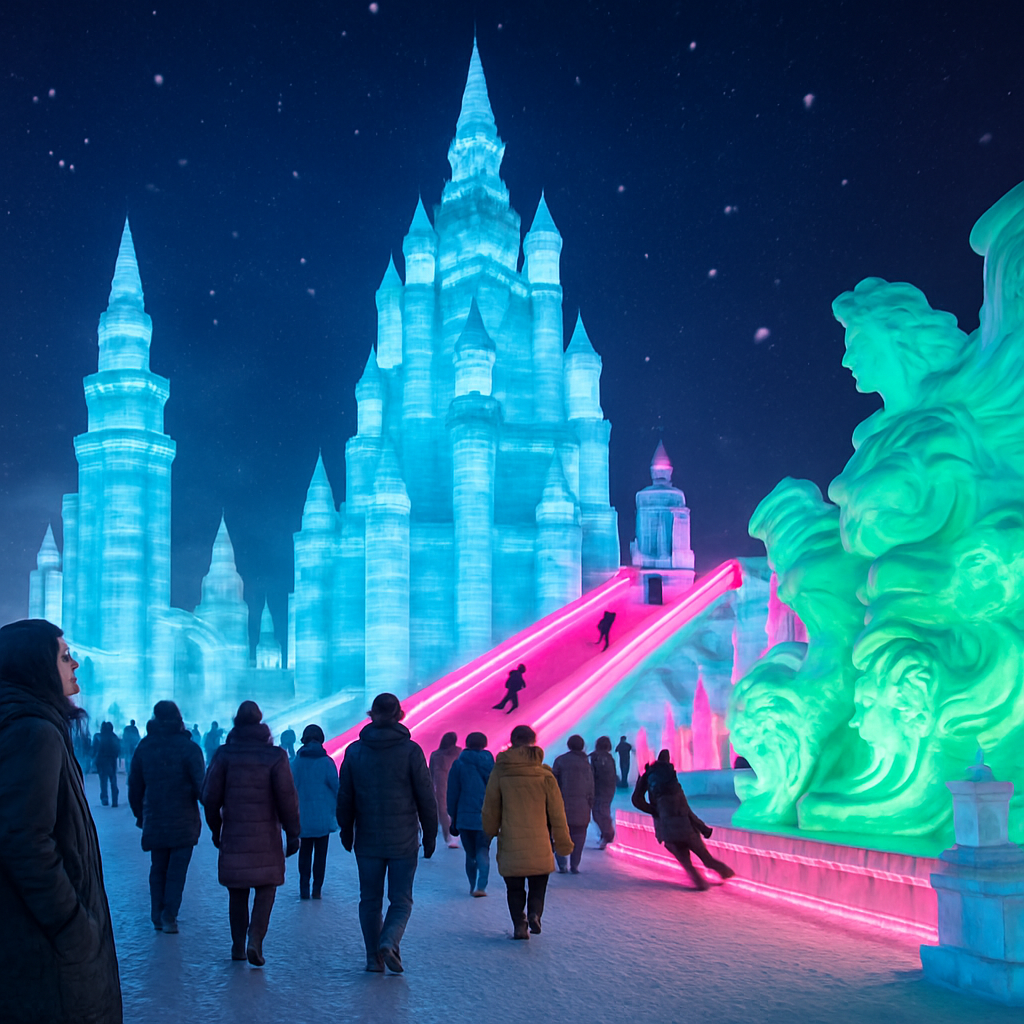 Harbin International Ice And Snow Festival Paint by diamonds art