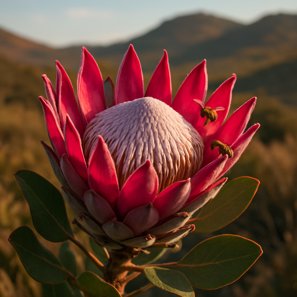 King Protea Protea Cynaroides South Africa DIY paint by diamonds