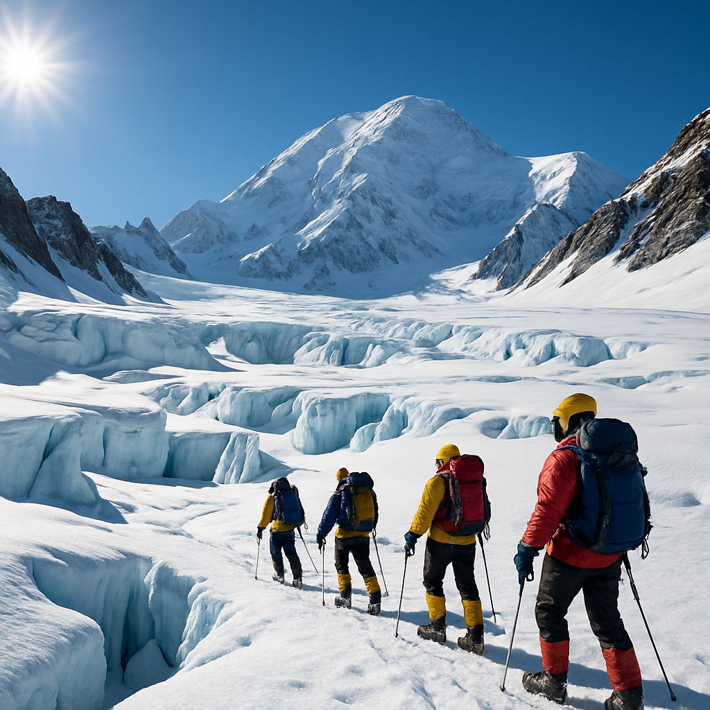 Winter Trek On Mount Denali Painting by diamonds kit