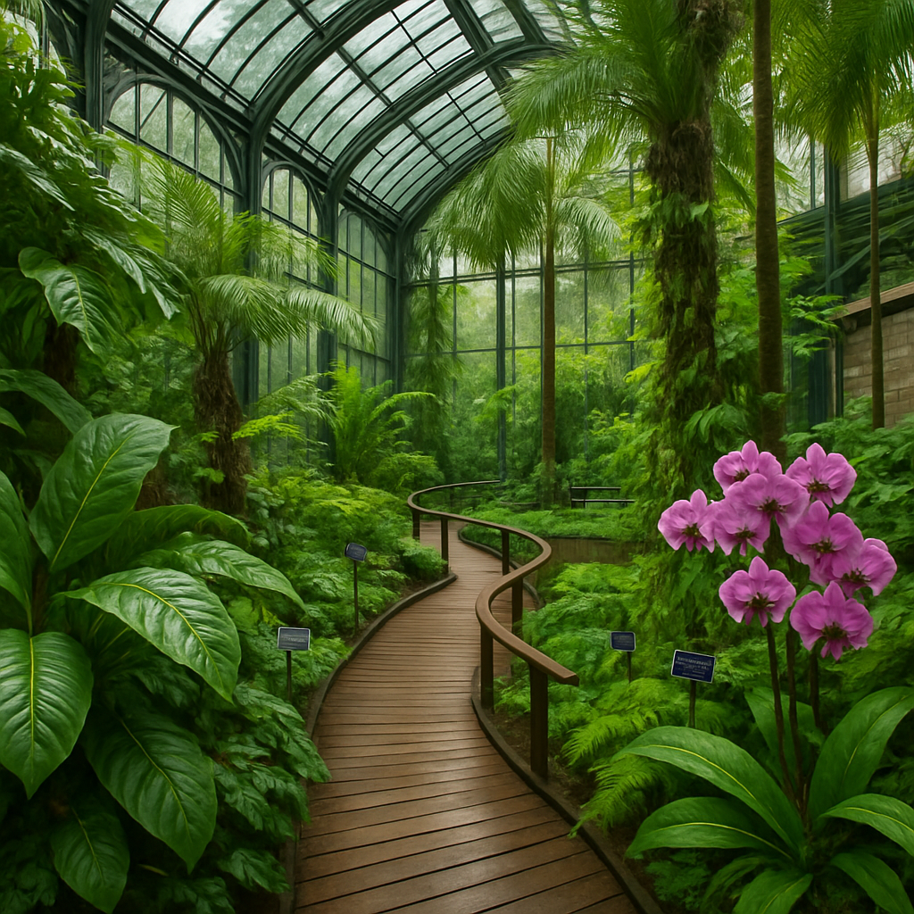 Singapore Botanic Gardens Rainforest Conservatory DIY paint by diamonds
