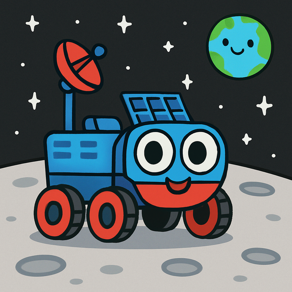 Journey Of The First Moon Rover paint by diamond