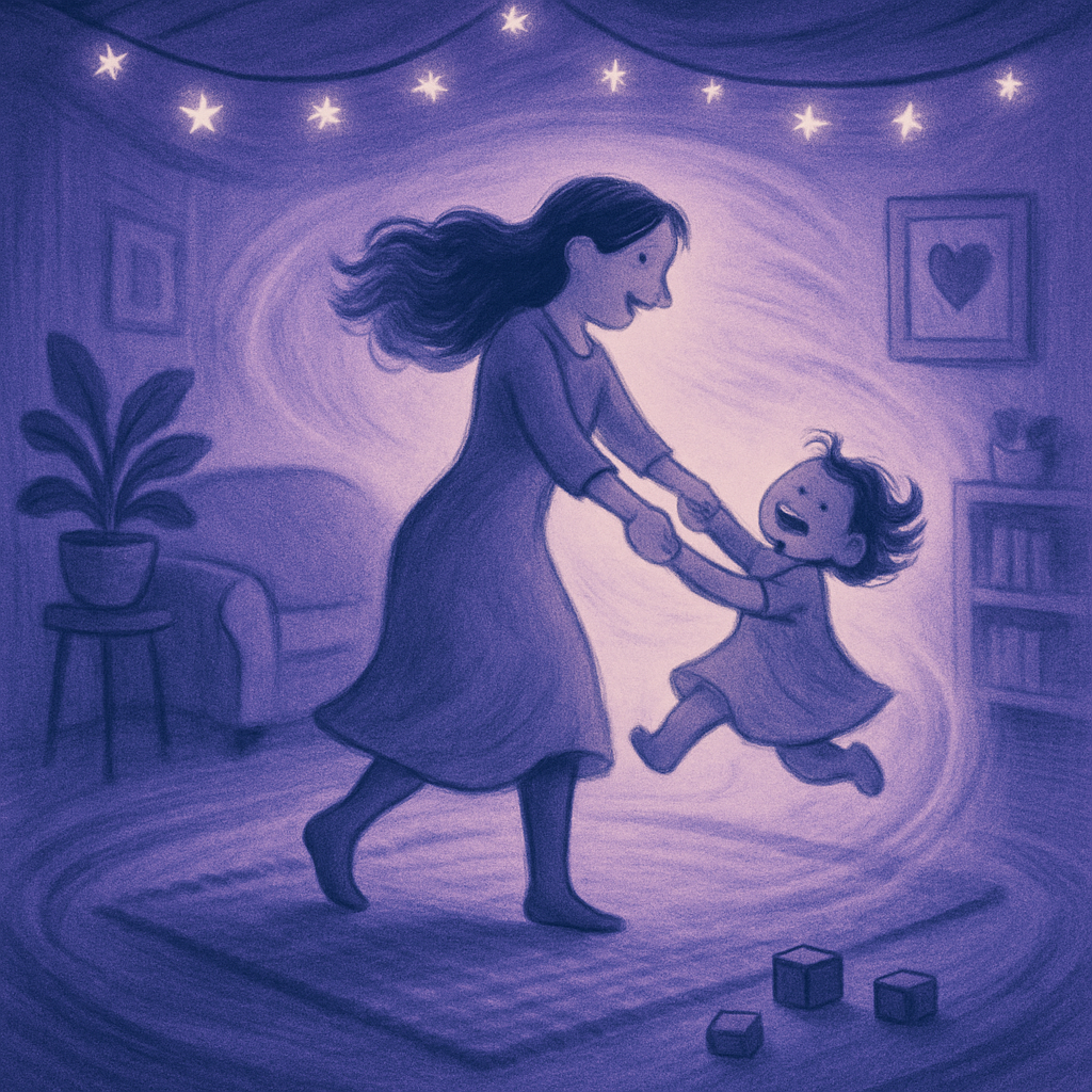 Starlit Dance Of Little Feet paint by color