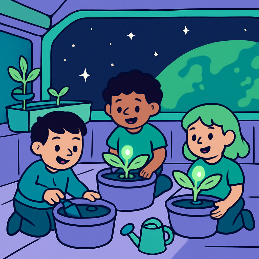 Space Gardeners Painting by diamonds kit