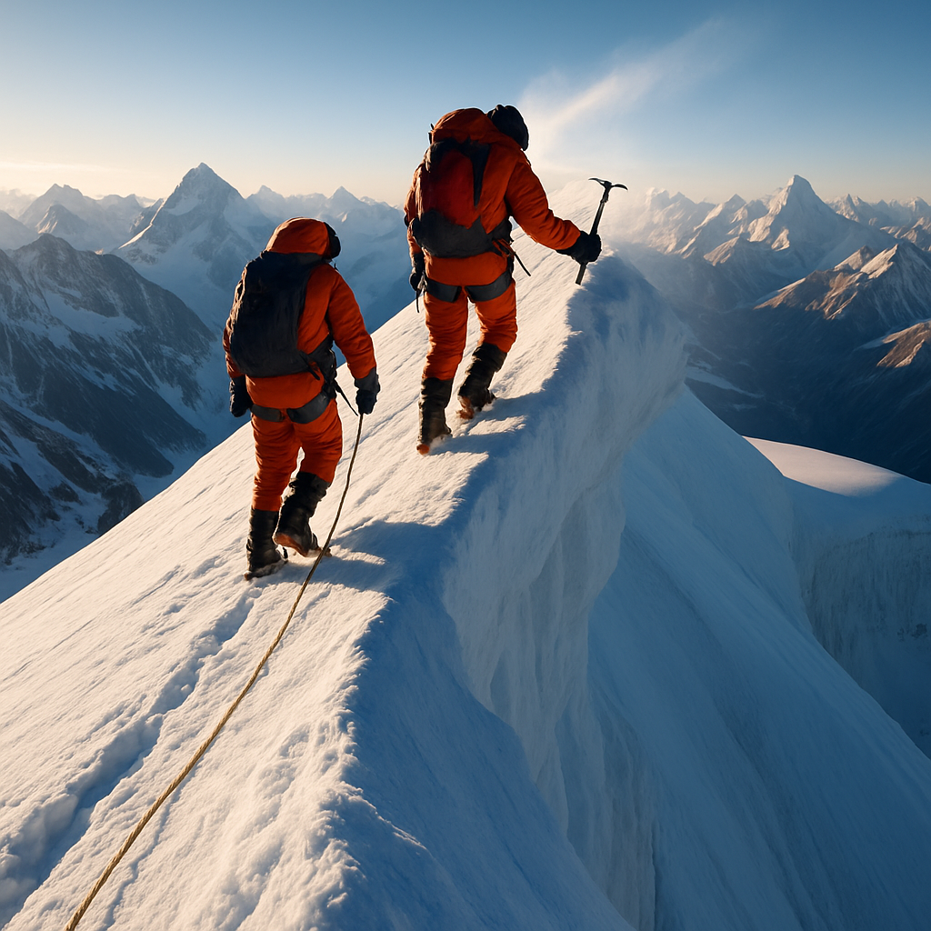 Karakoram Summit Ridge Climbers paint by diamond