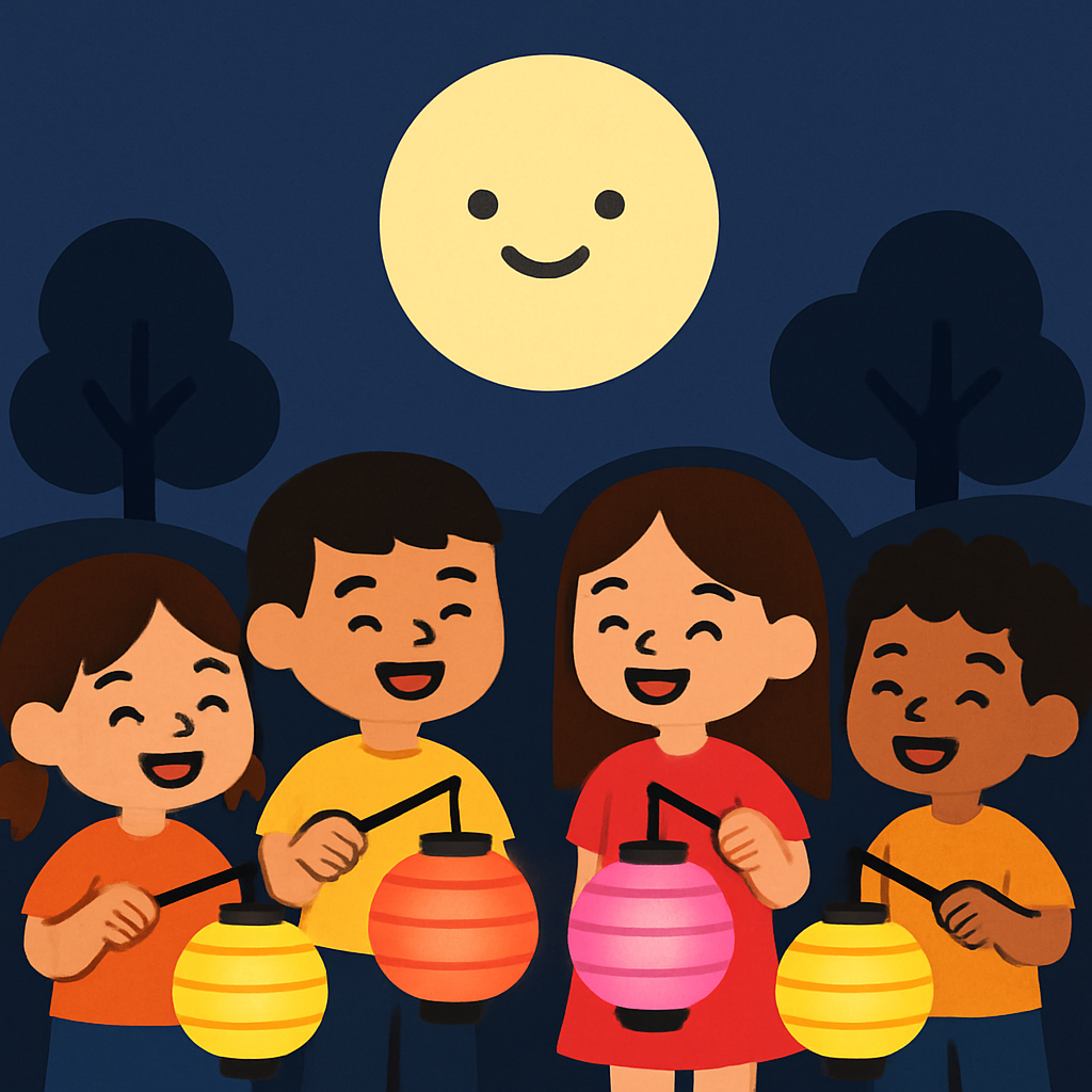 Festive Lanterns Of The Mid Autumn Festival diamond painting