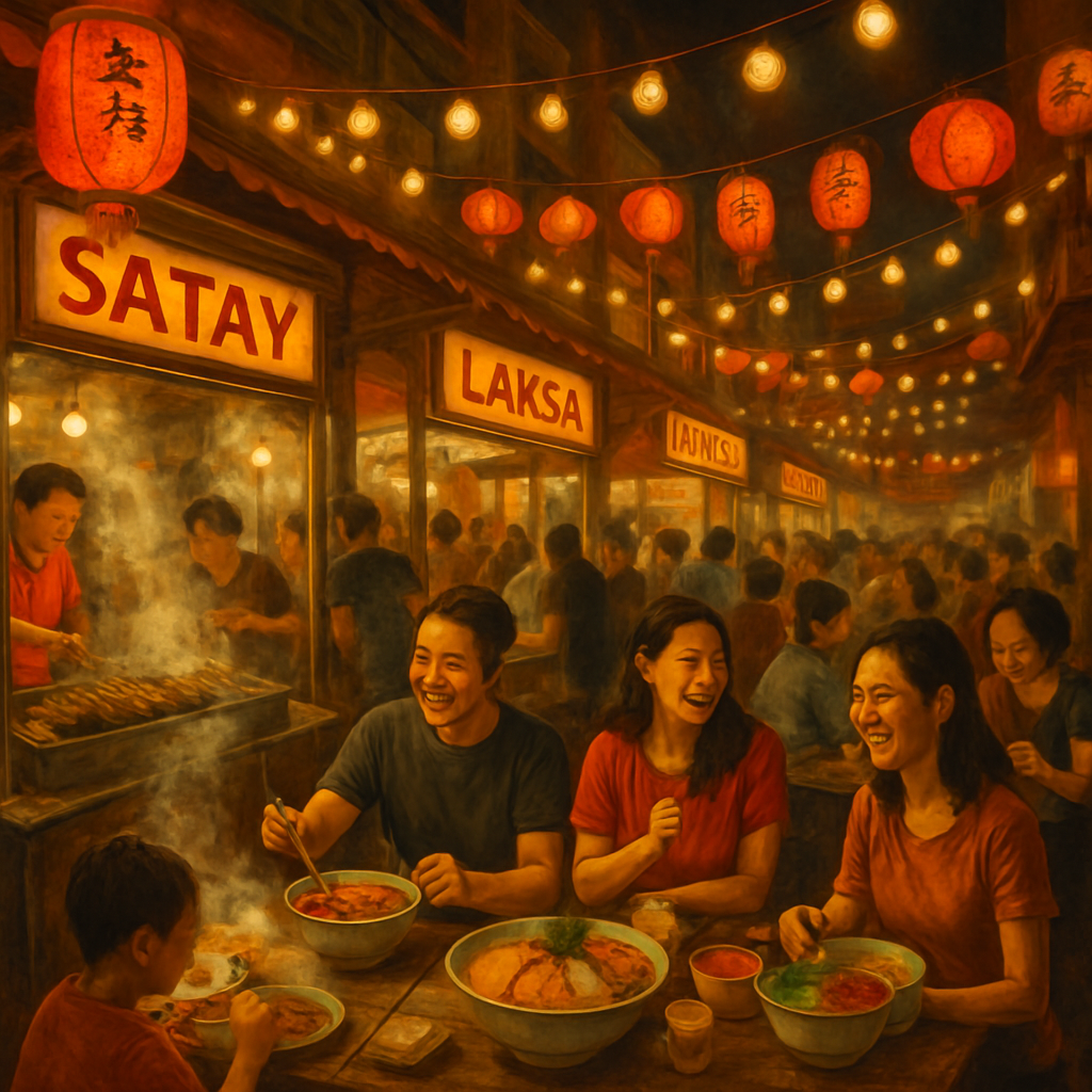 Singapore Food Festival paint by color