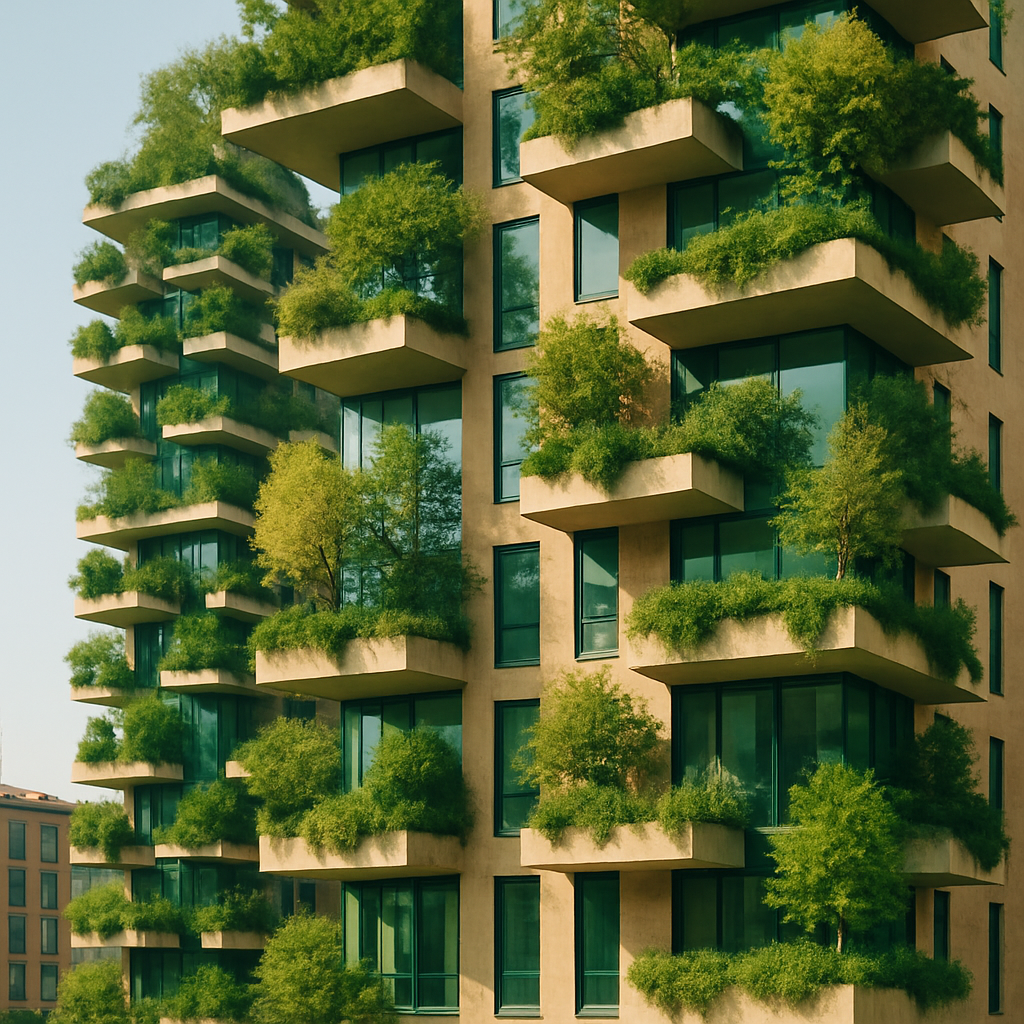 Bosco Verticale Vertical Forest Towers Paint by diamonds art
