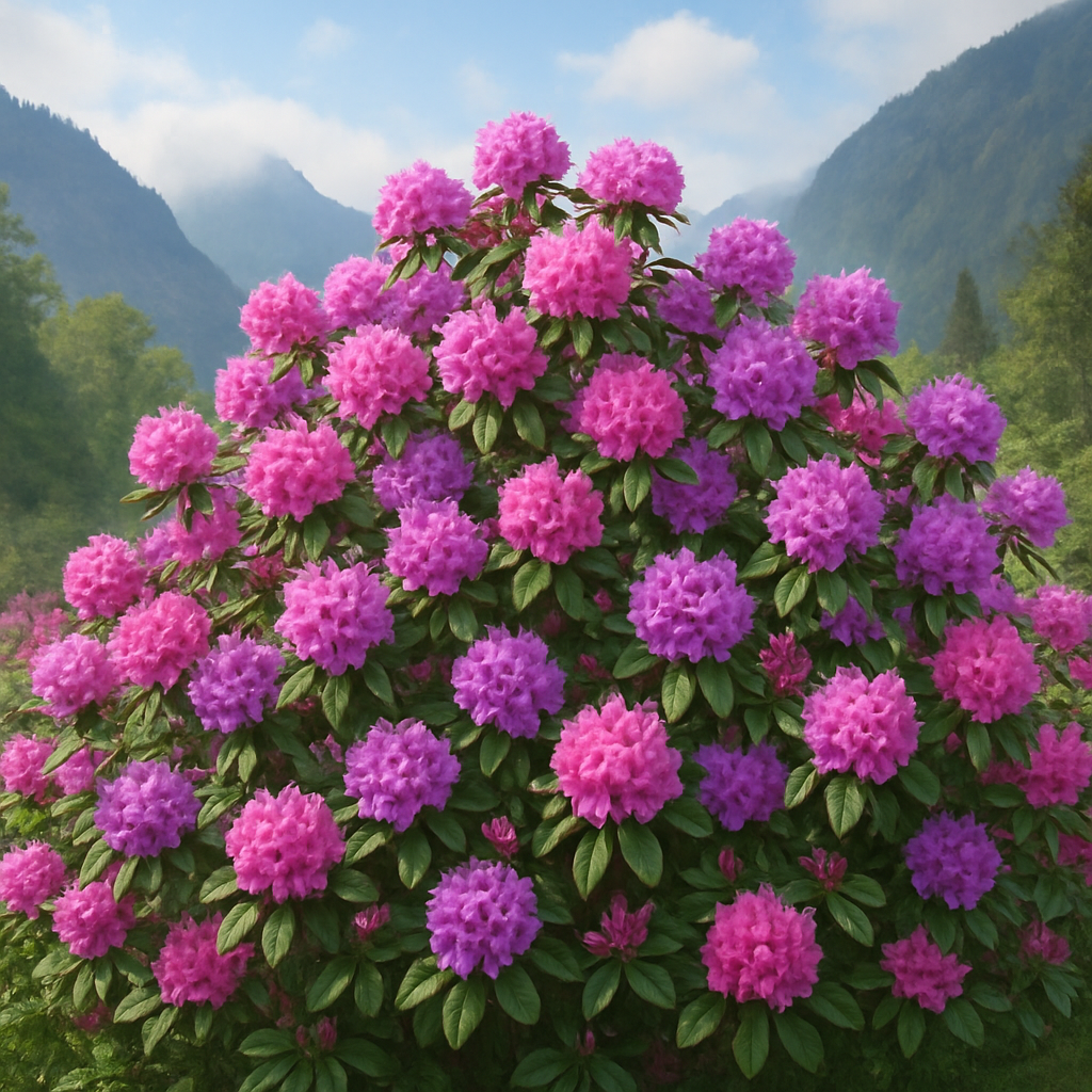 Rhododendron (Rhododendron Spp.) DIY paint by diamonds