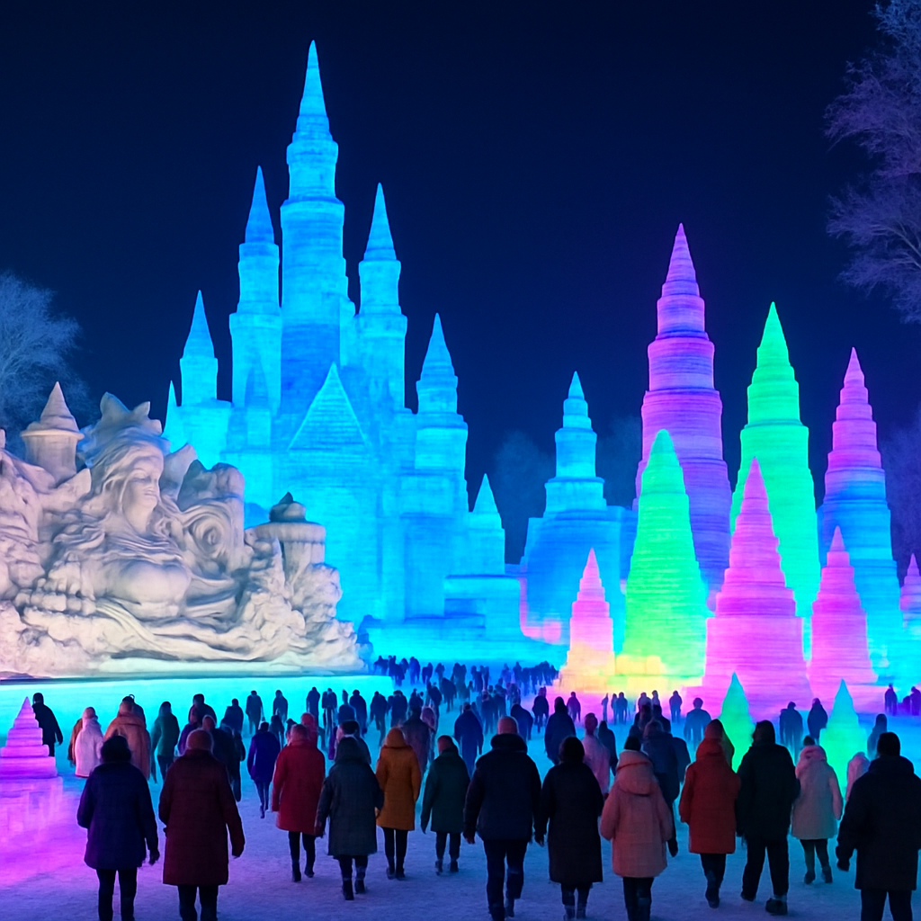 Harbin International Ice And Snow Sculpture Festival - Harbin paint by diamond