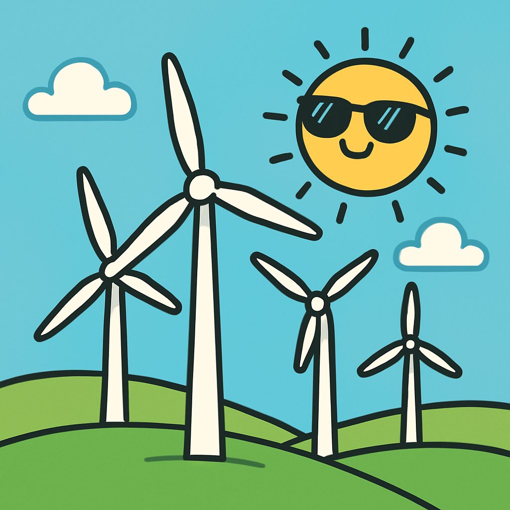 Wind Farm Friends paint by diamond