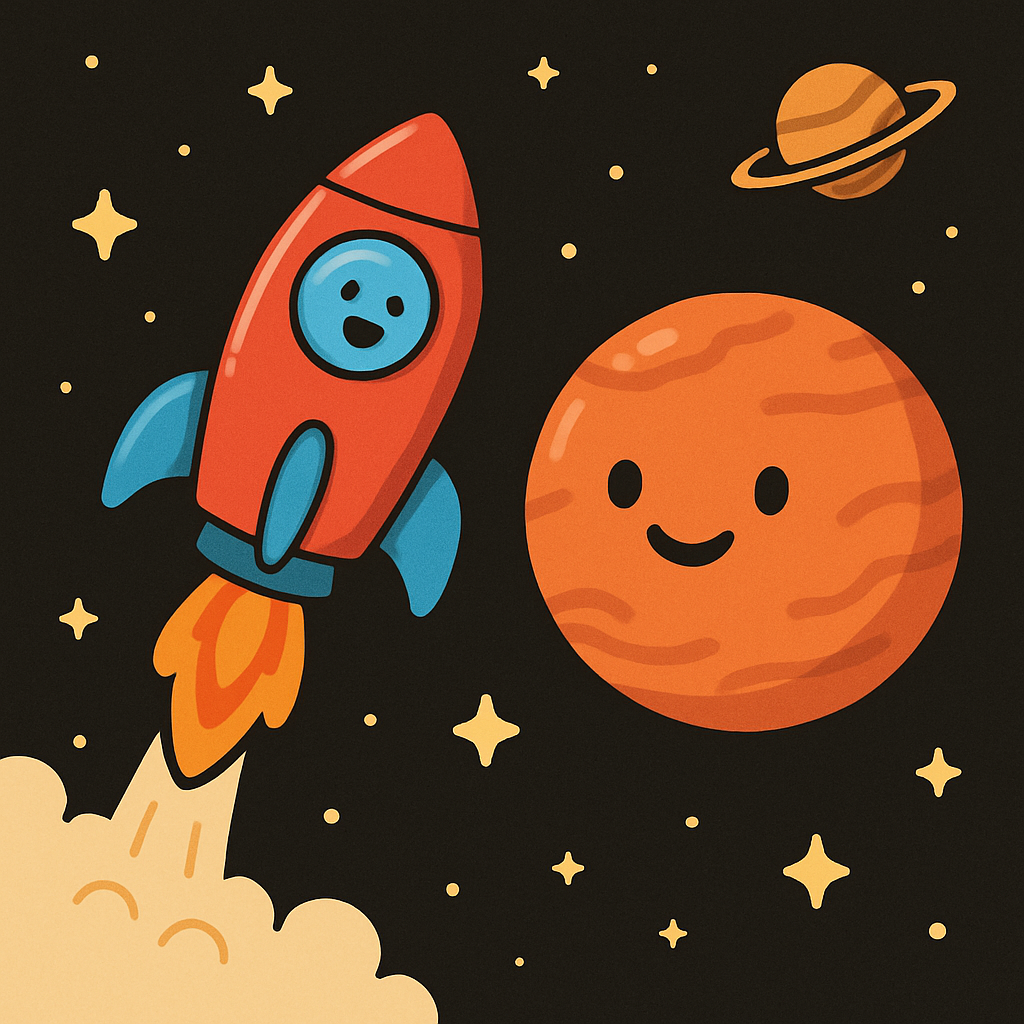Rocket To Mars Adventure painting diamond kit