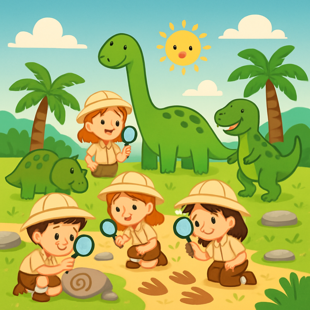 Dinosaur Discovery Day paint by color