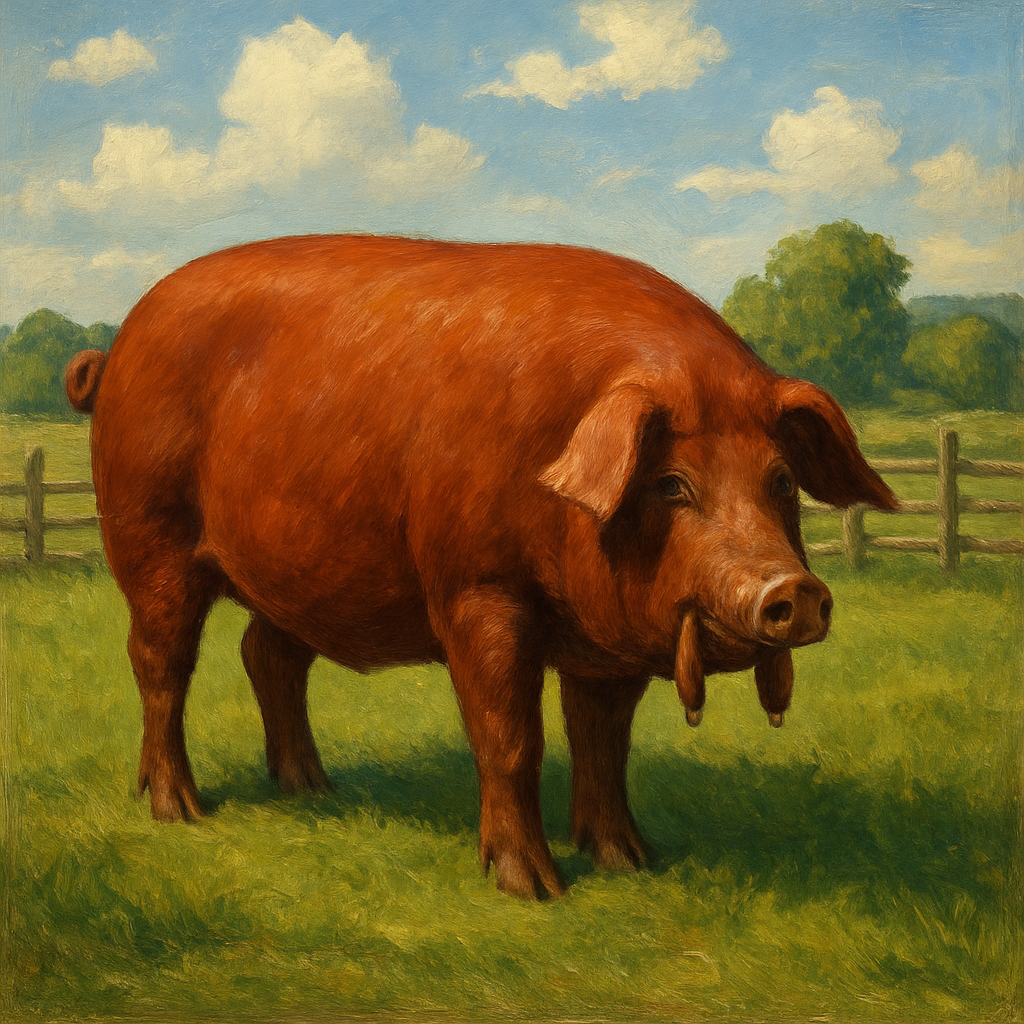 Red Wattle Hog - United States painting diamond kit