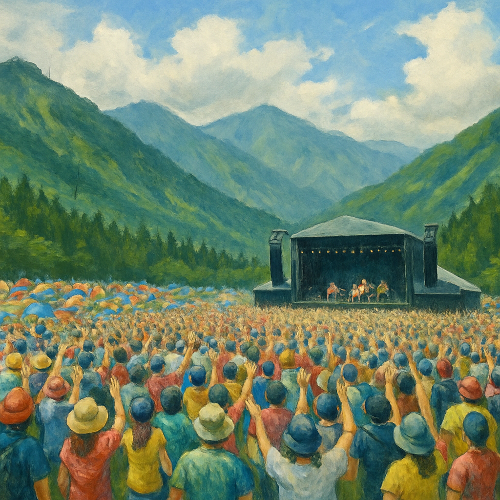 Fuji Rock Festival DIY paint by diamonds