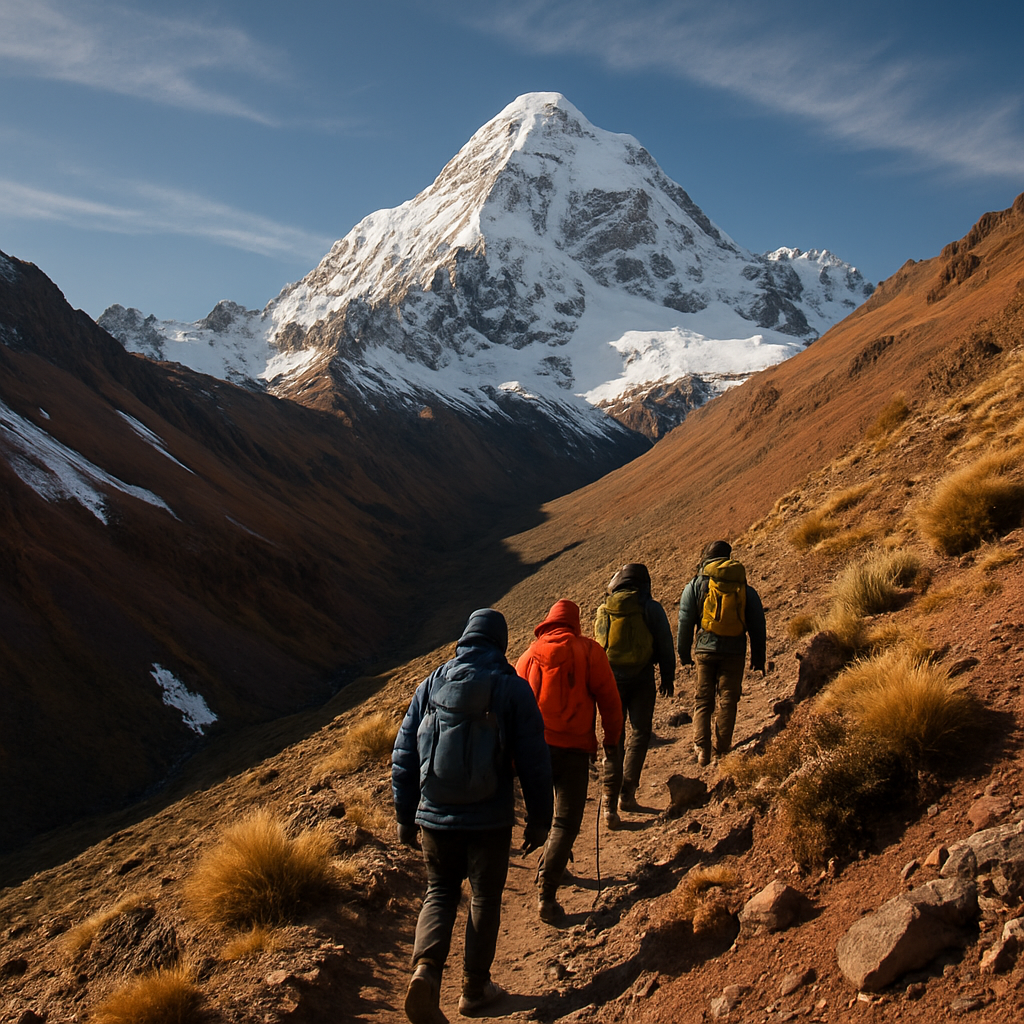 High Altitude Trekking In The Andes Paint by diamonds kits