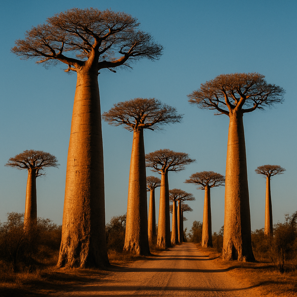 Grandidier Baobab paint by diamonds