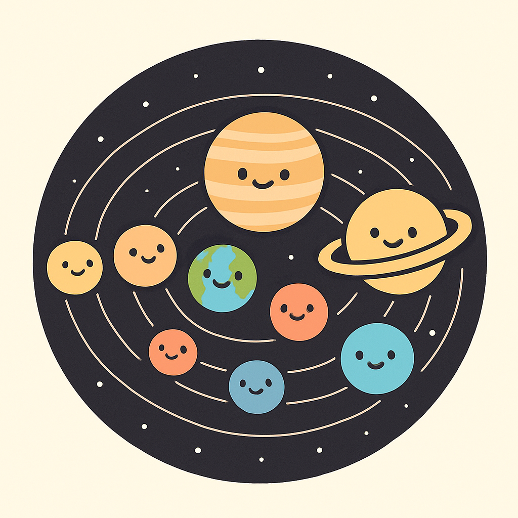 Solar System Parade paint by diamonds
