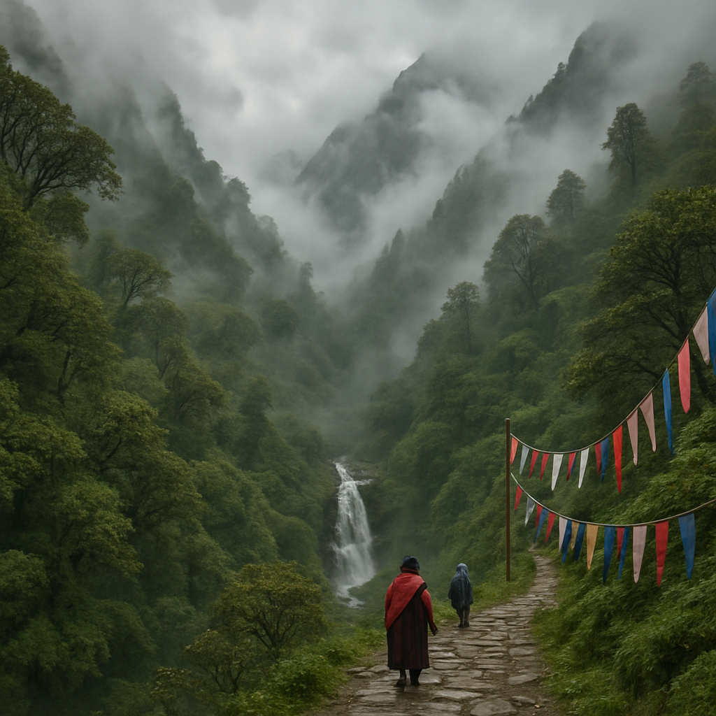 Monsoon Clouds Over Sikkim Himalayas Paint by diamonds art