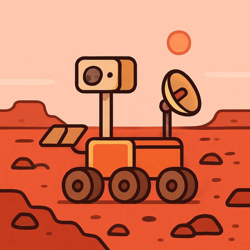 Rover On Red Rocks paint by diamond