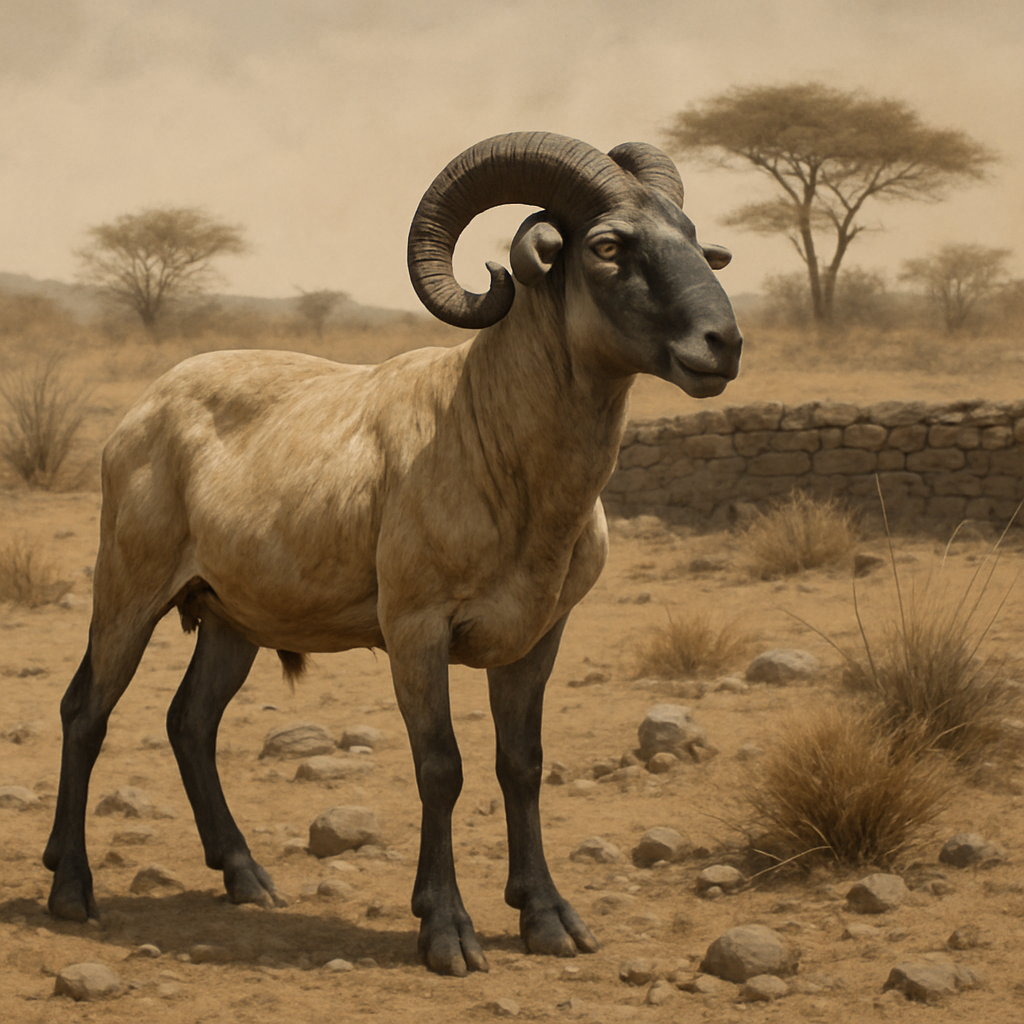 Damara Sheep Namibia Painting by diamonds kit