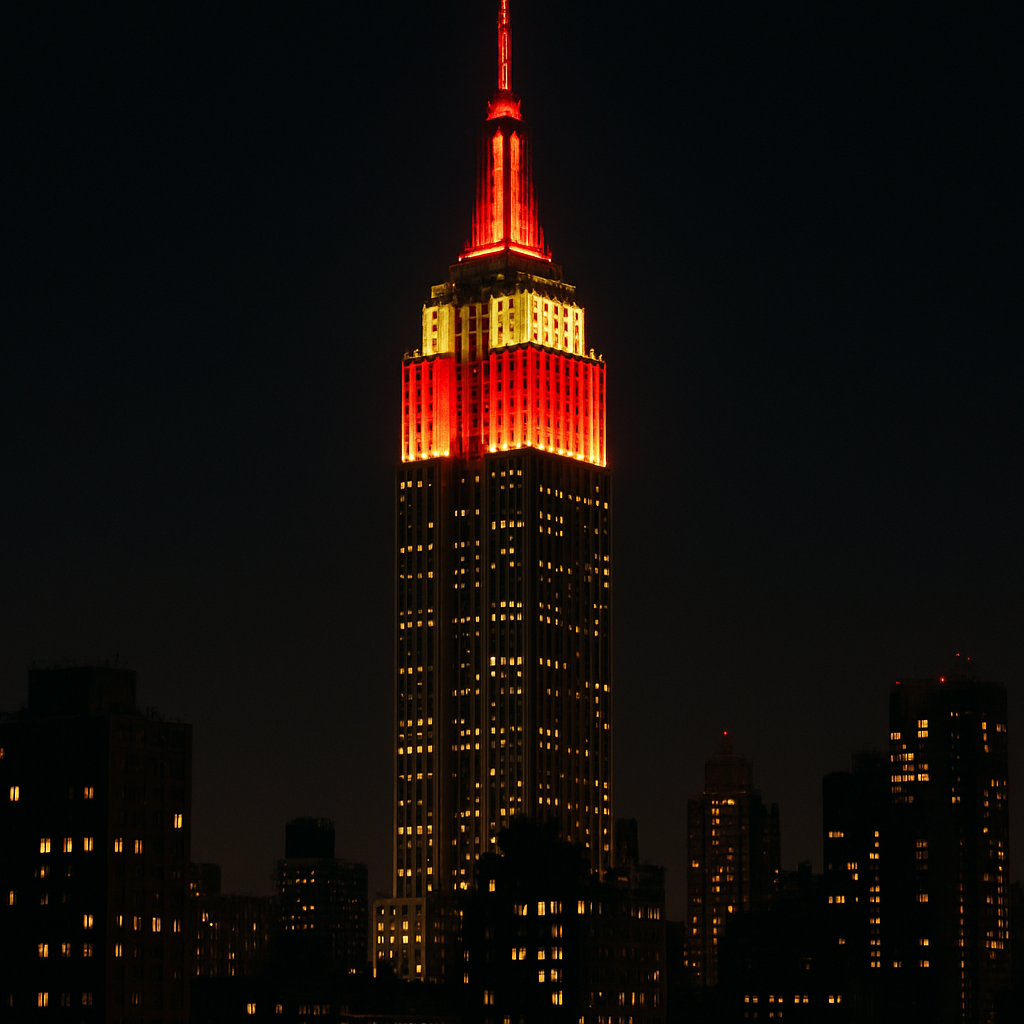 Empire State Building New York USA paint by diamonds