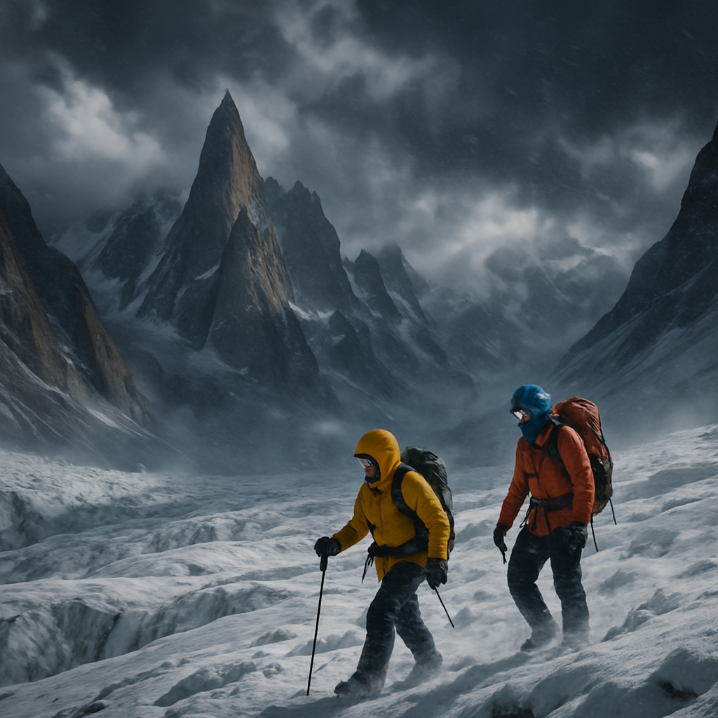 Karakoram Pass Storm Approaching paint by diamonds