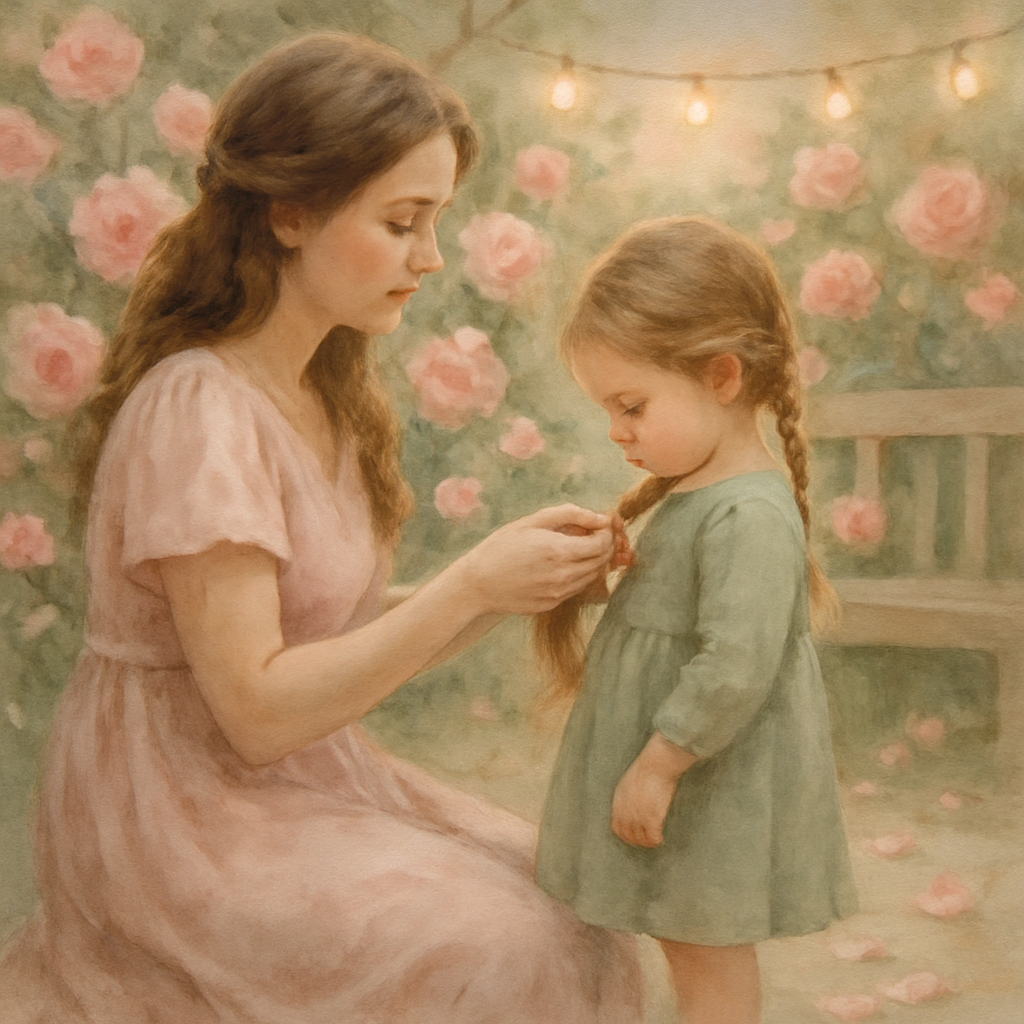 Whispers Of Love In A Petal Garden paint by color