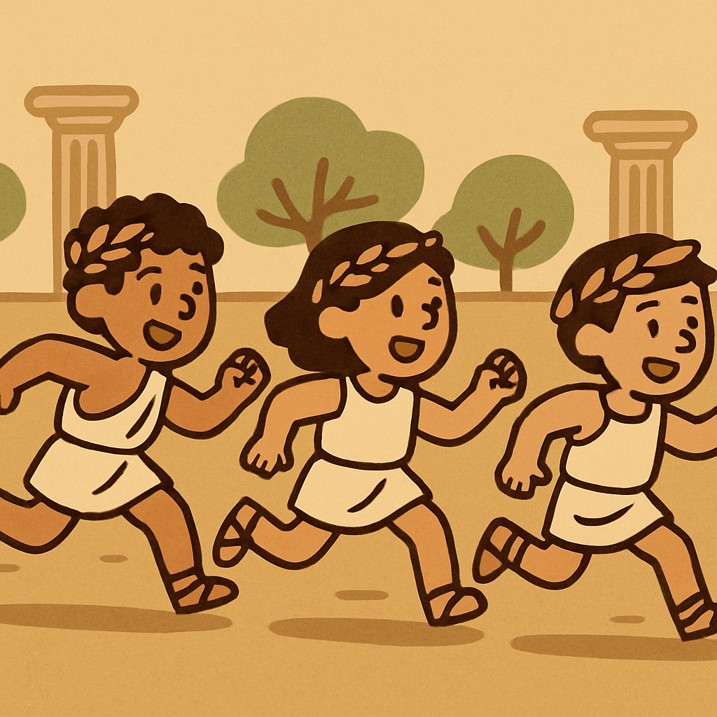 Ancient Greek Olympics Race paint by diamond