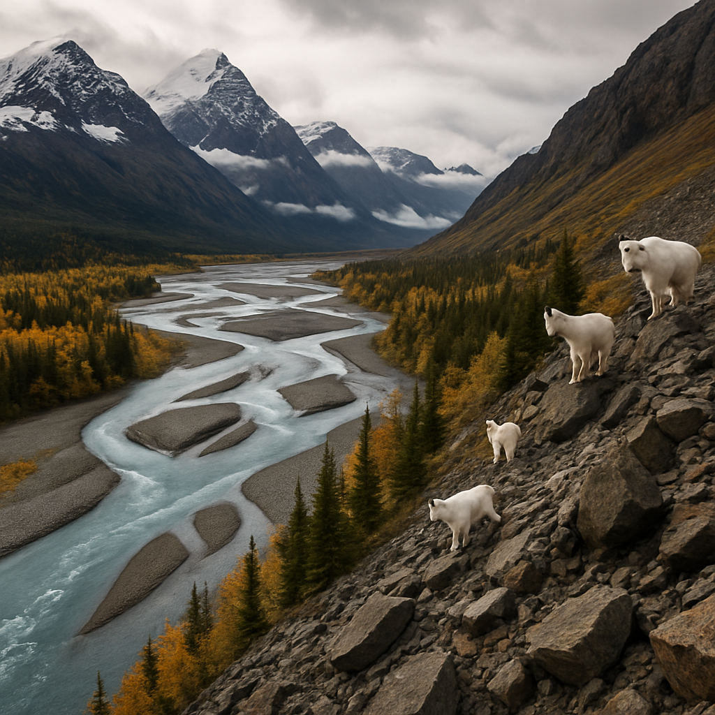 Glacier River Valley In Alaska paint by diamond