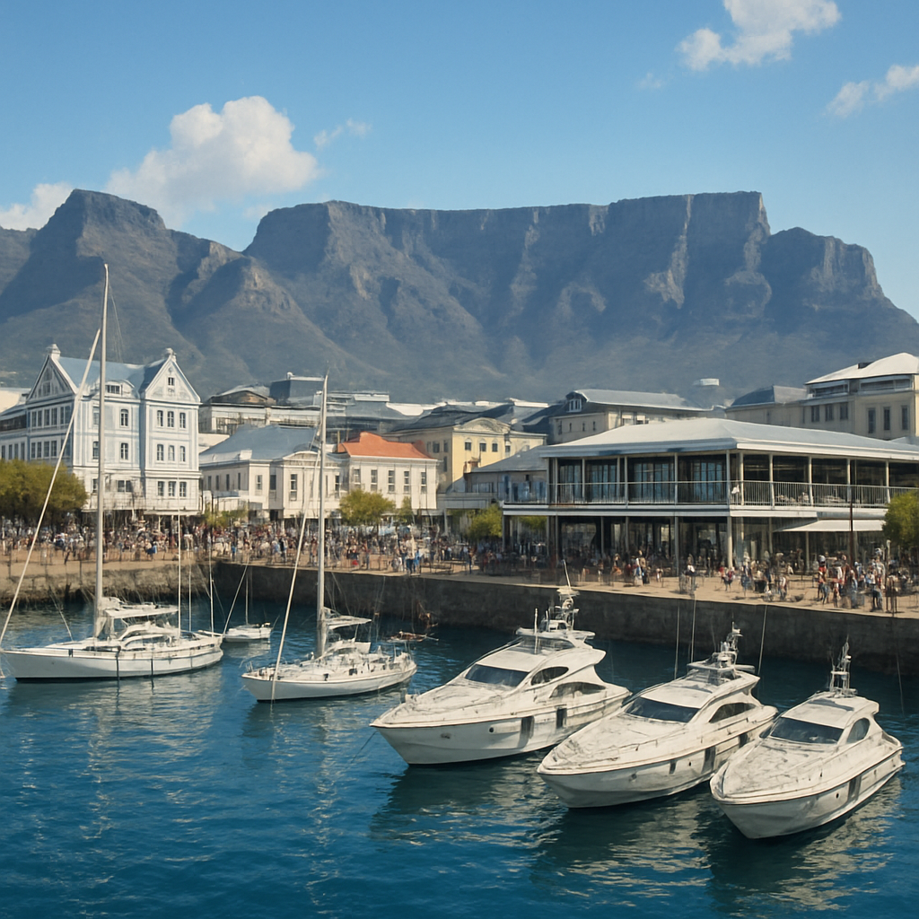 Cape Town Waterfront And Table Edge Paint by diamonds art