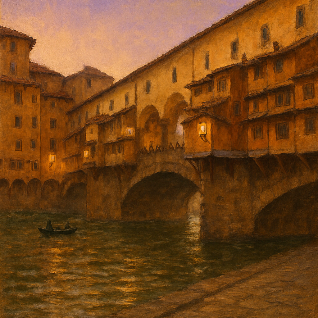 Ponte Vecchio Florence Italy DIY paint by diamonds