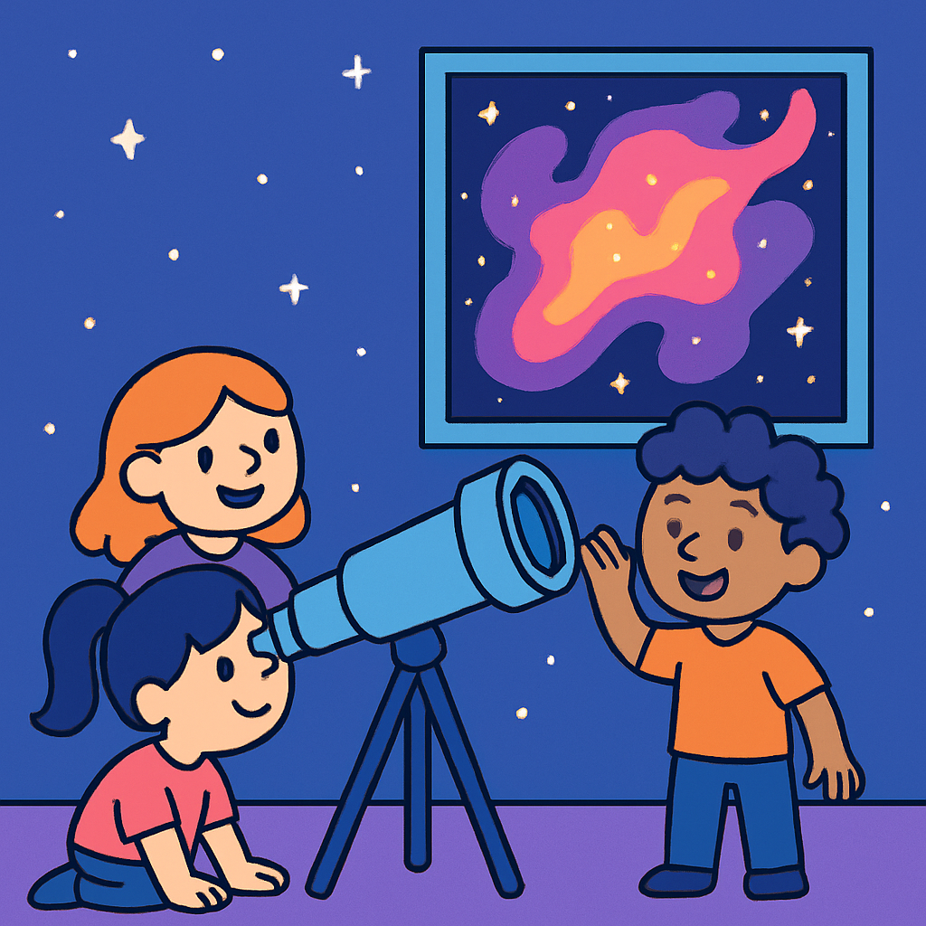 Nebula Stargazing Club Paint by diamonds art