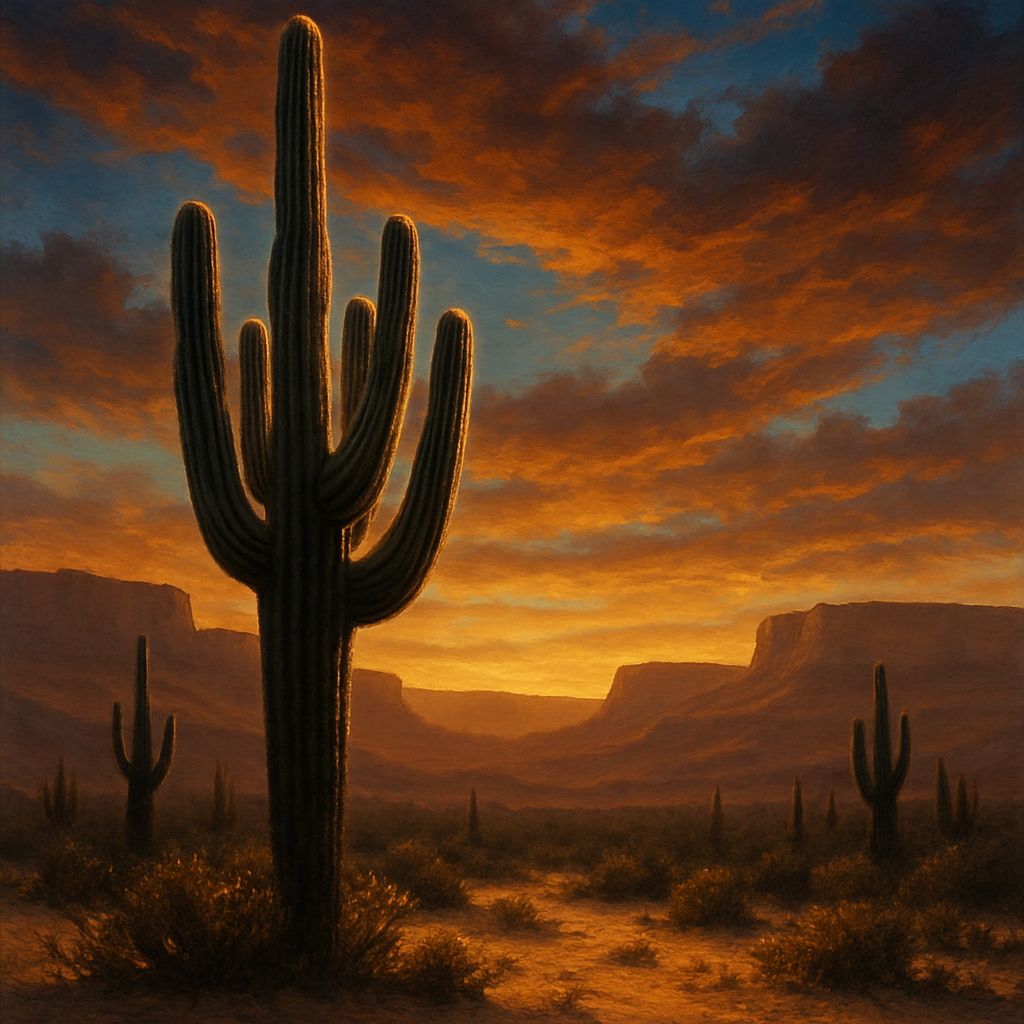 Carnegiea Gigantea Saguaro Cactus diamonded painting kits