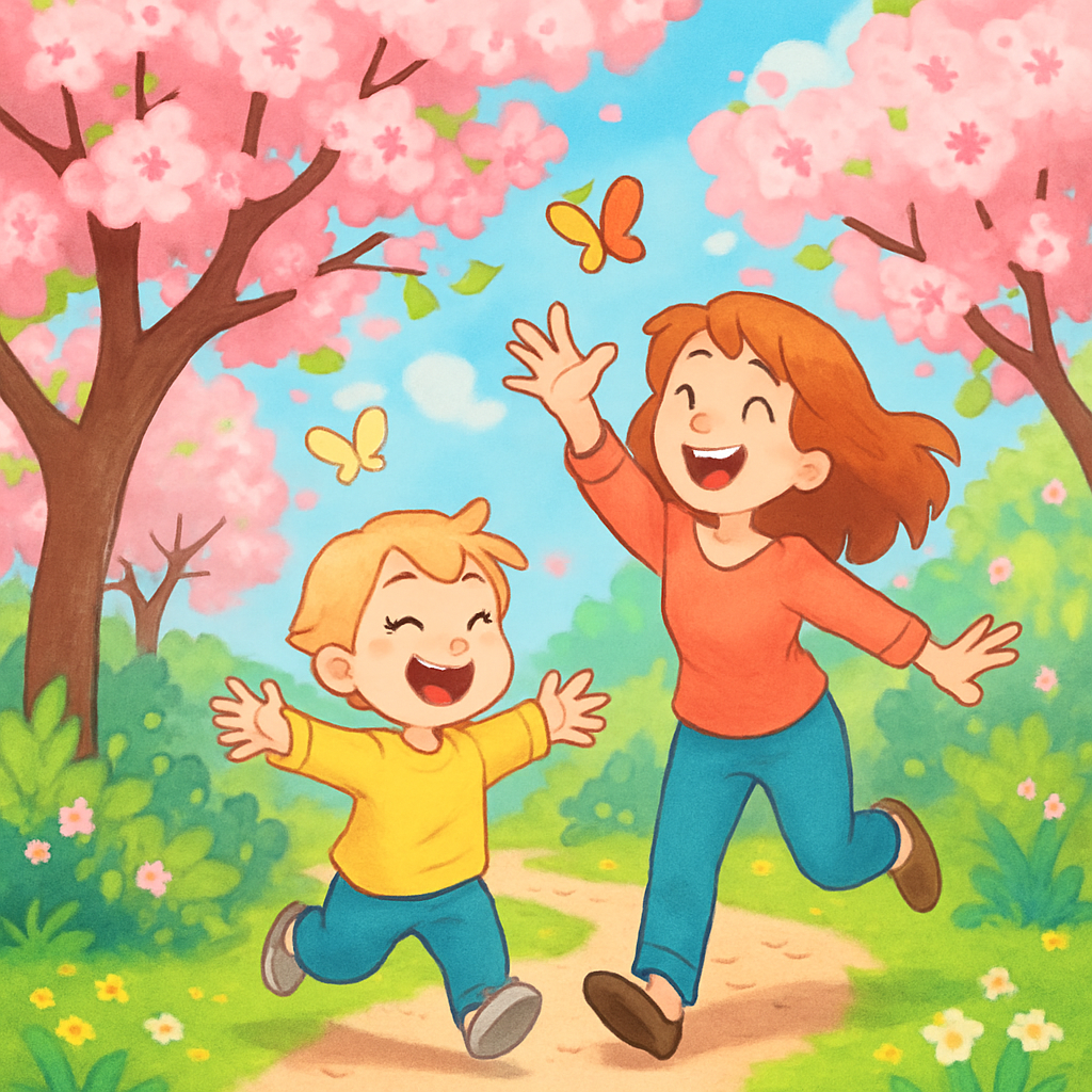 Garden Hideaway Joyful Play In Blossoming Spring diamond painting