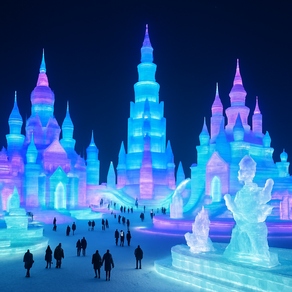 Harbin Ice And Snow Festival - Harbin paint by diamond