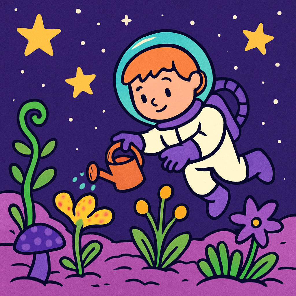 Space Garden Adventure paint by diamond