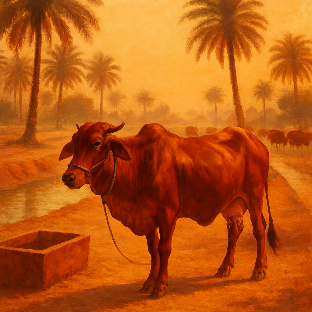 Red Sindhi Cattle Pakistan Paint by diamonds kits
