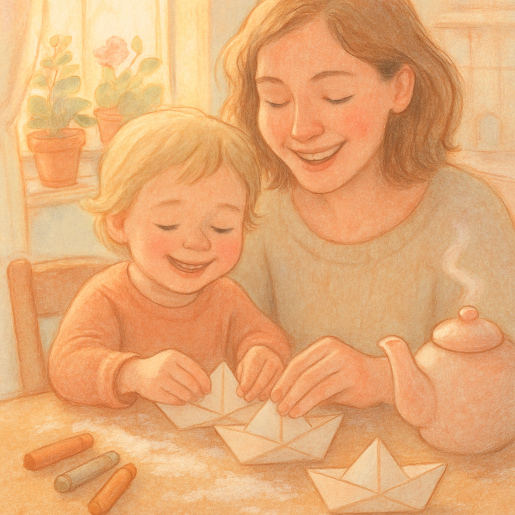 Paper Boats And Kitchen Stories paint by color