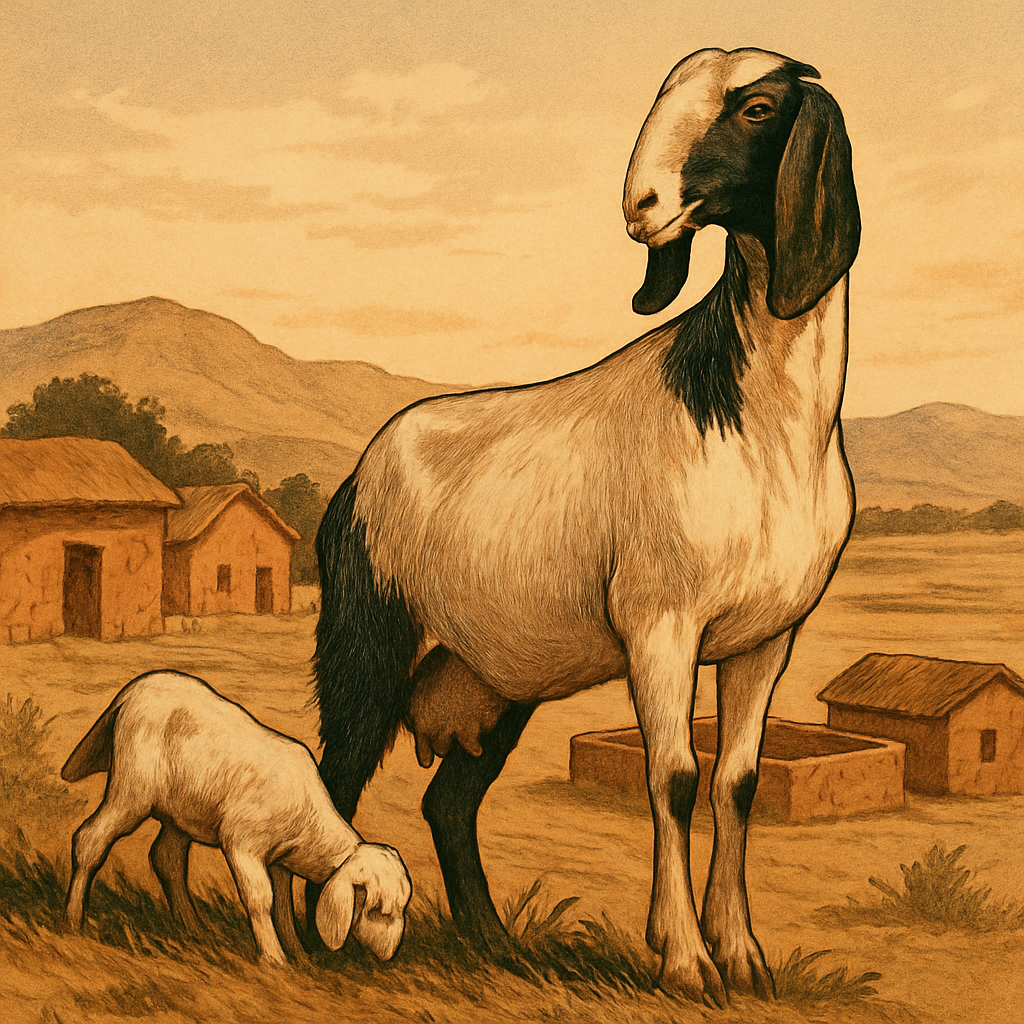 Jamnapari Goat India diamond painting