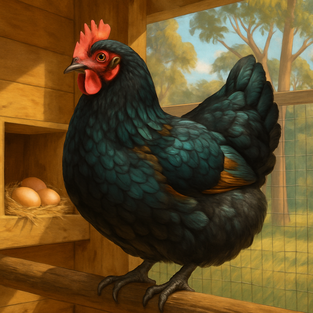 Australorp Chicken Australia DIY paint by diamonds