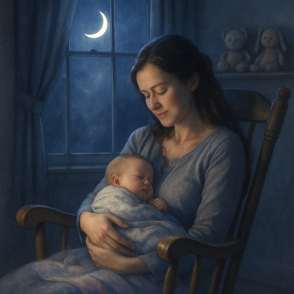 Moonbeam Lullaby In The Nursery DIY paint by diamonds