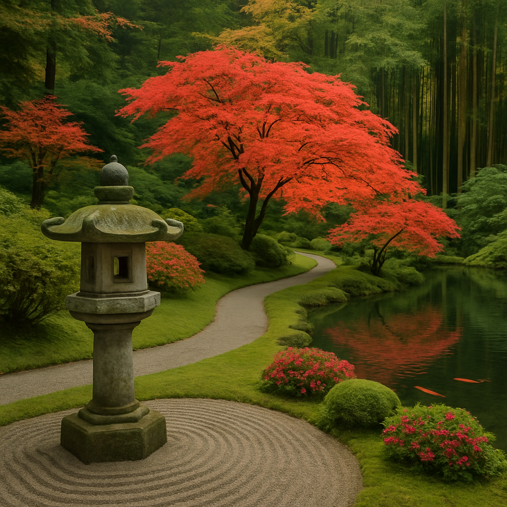Portland Japanese Garden paint by diamond