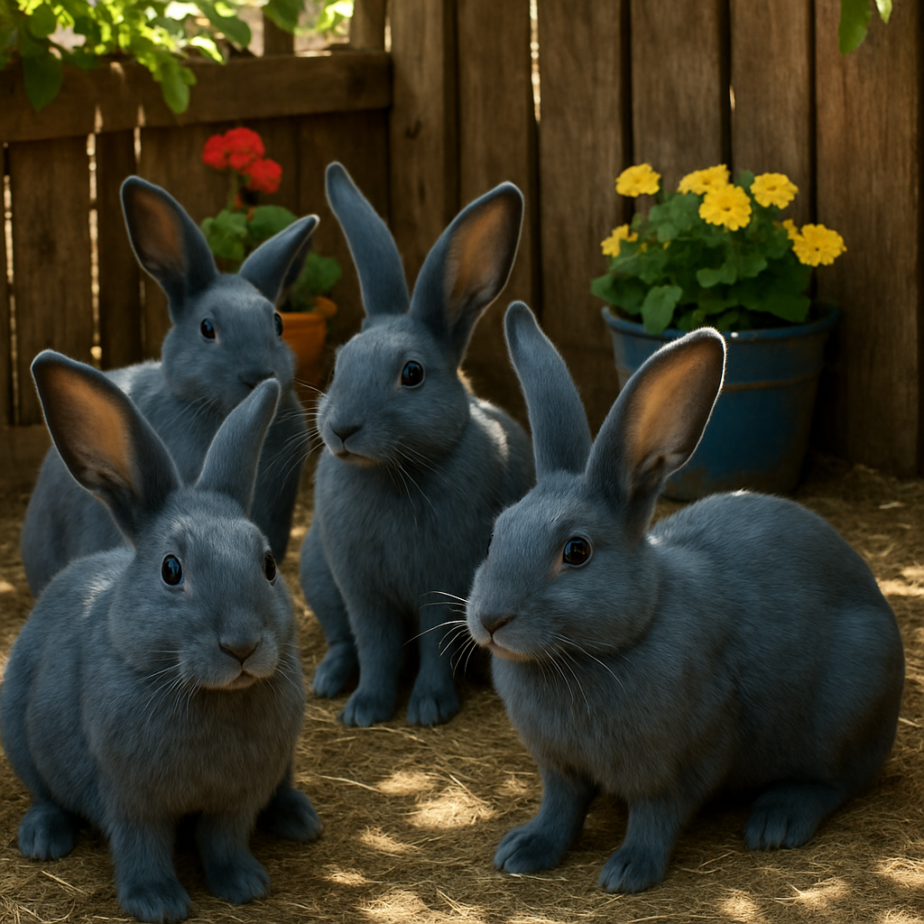 American Blue Rabbit Paint by diamonds kits