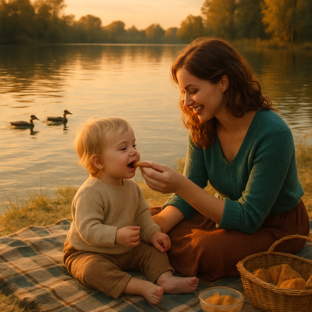 Sunlit Devotion A Tender Morning By The Lake Paint by diamonds art