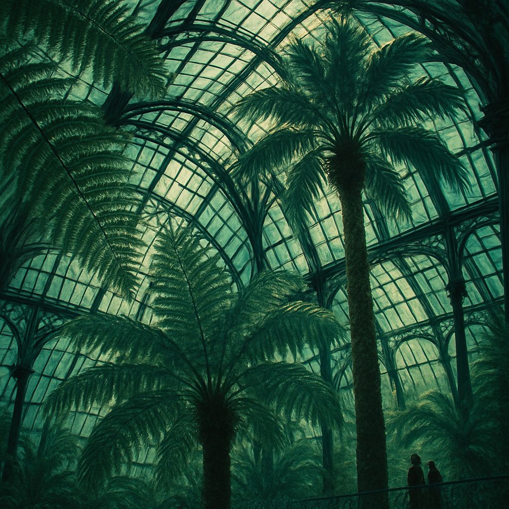 Royal Botanic Gardens Kew London Conservatory Palm House diamond painting