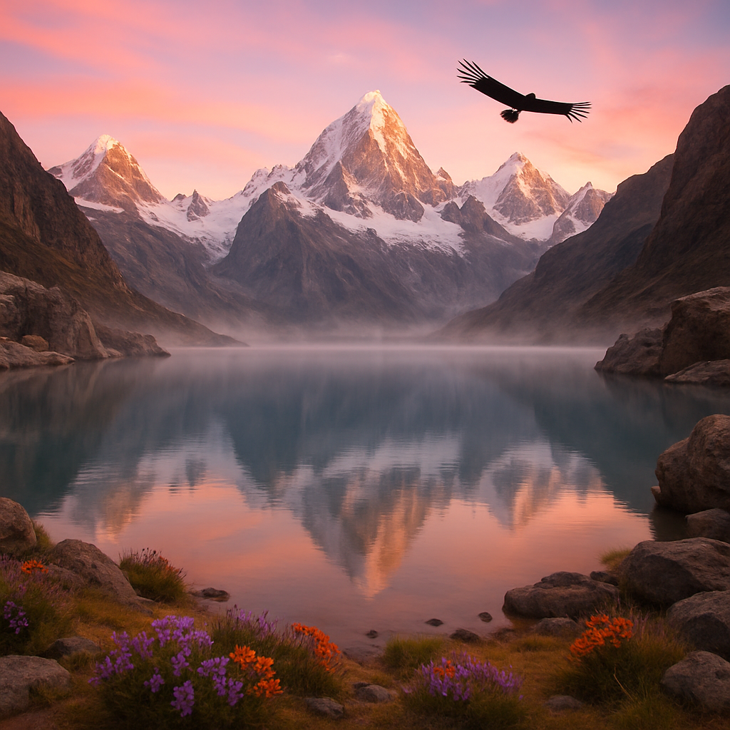 Andean Glacial Lake Serenity diamonded painting kits