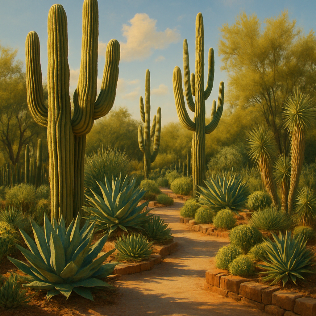 Desert Botanical Garden Paint by diamonds kits