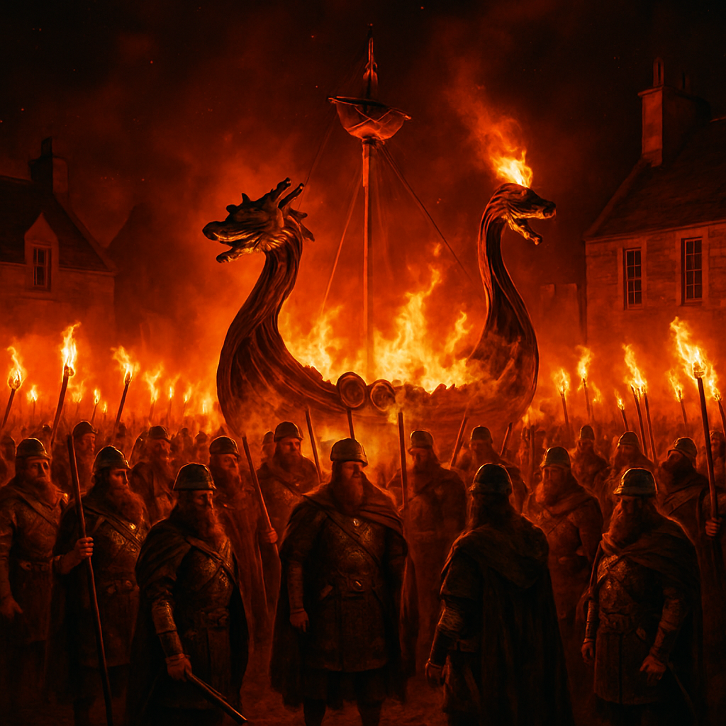 Up Helly Aa Viking Festival Paint by diamonds kits